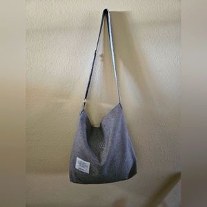 Gray hobo cross the body oversized lightweight bag